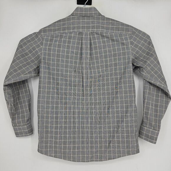 Roundtree‎ & Yorke Shirt Mens Small Black Brown EZ Gold Label Non Iron Button S - Picture 4 of 10